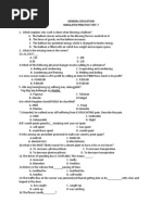Simulated Practice Test-7 General Education