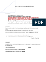 Curriculum Development (Edu402) : Spring, 2019 Assignment 2 Total Marks: 20 Instructions