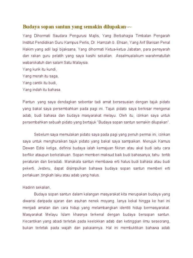 Keramik Hallstatt The Best Pidato Berbudi Bahasa Budaya Kita