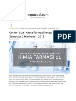 Contoh Soal Kimia Farmasi Kelas 11 Semester 2 Kurikulum 2013