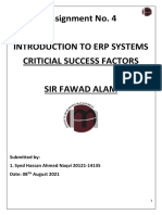 Assignemnt No. 4 Syed Hassan Ahmed Naqvi 20121-14135 ERP CSF