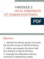 Geceth Module 2: The Ethical Dimension of Human Existence