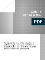 Module Organisation FS