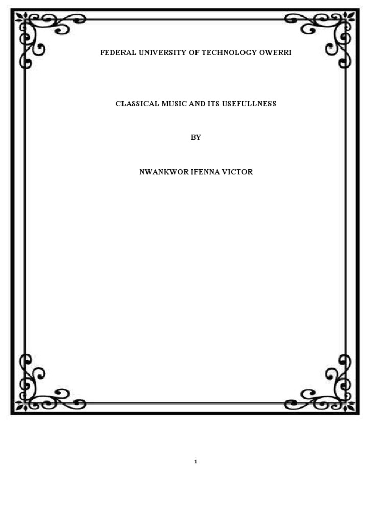 Classical Music And Its Usefulness PDF Classical Period Music