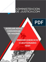 Cuestionario Test Auxiliar de Madrid