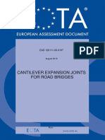 Cantilever Expansion Joints For Road Bridges: August 2019