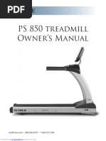 PS 850 Treadmill Owner's Manual: Downloaded From Manuals Search Engine