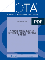 Flexible Asphaltic Plug Expansion Joints For Road Bridges: August 2019