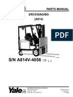 S/N A814V-4056: Parts Manual ERC030AG/BG (A814)