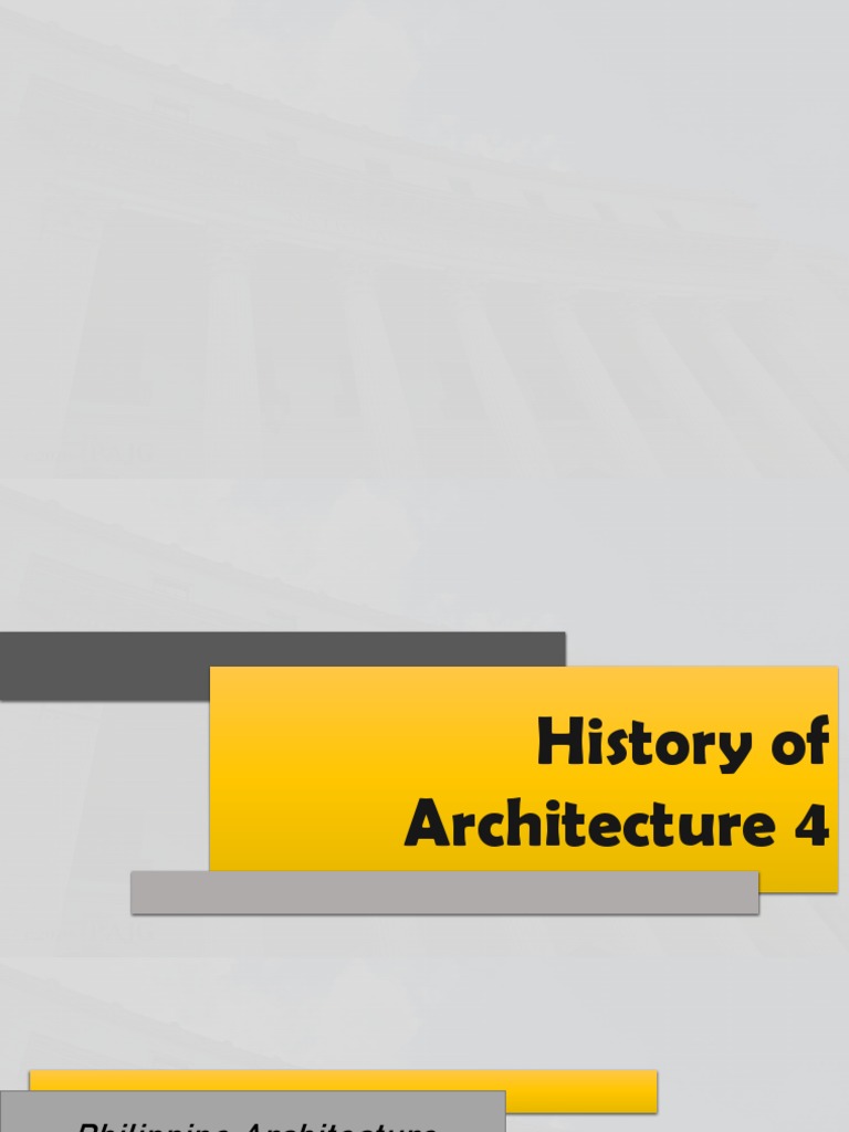 01 Introduction Philippine Architecture 01 Pdf Philippines