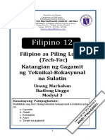 FILIPINO 12 - Q1 - Mod3 - Tech Voc