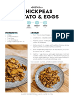 Vegetarian Chickpea Potato Egg Scramble