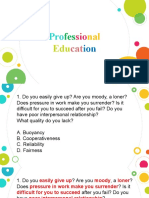 Professional Education Set 1