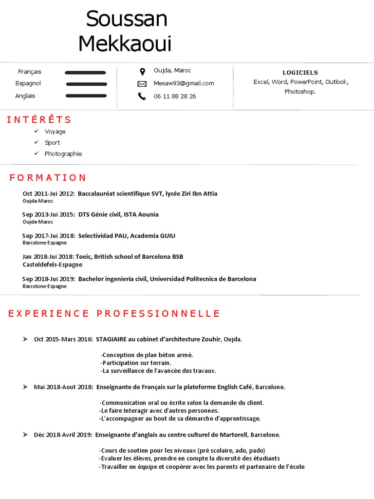 Copie de CV Soussan 2021 | PDF