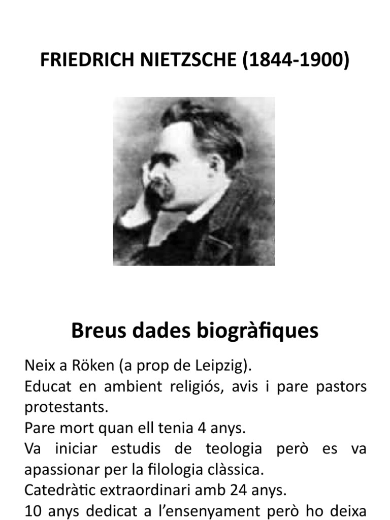 Friedrich Nietzsche (1844-1900) 21-22 | PDF