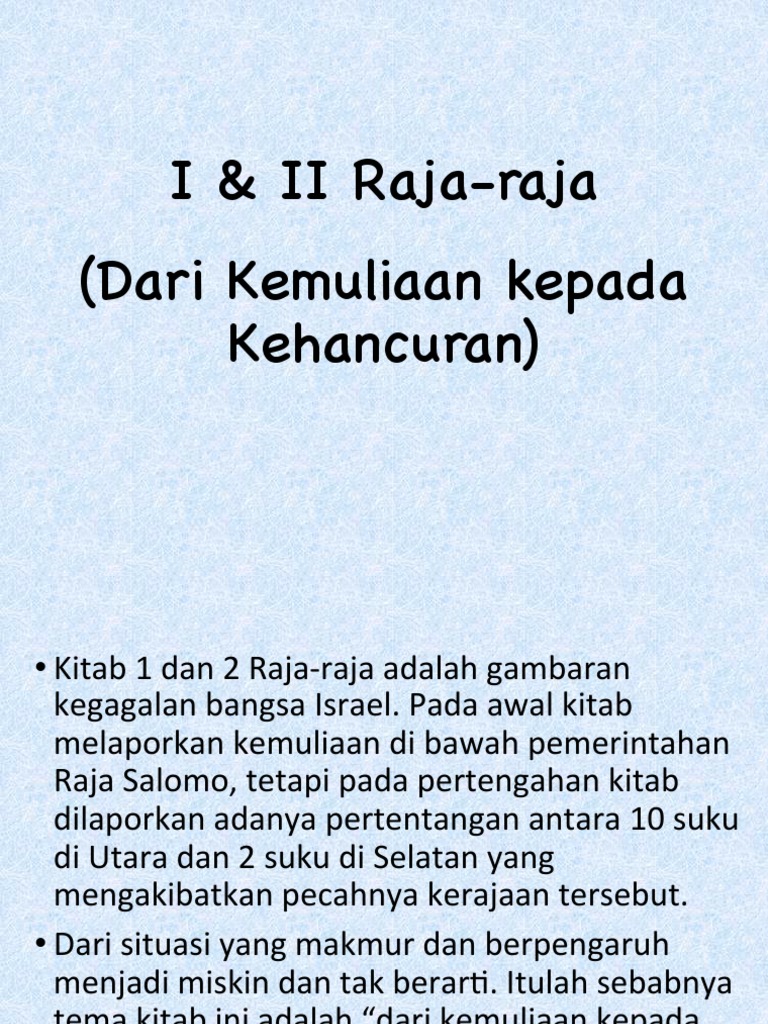 Sejarah Raja-Raja Israel dan Yehuda | PDF