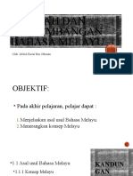 Sejarah Dan Perkembangan Bahasa Melayu