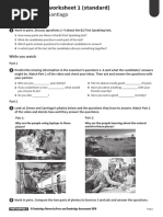 Open World First - B2 - Speaking Worksheet 1