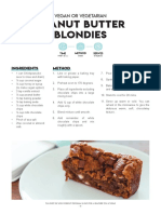 Peanut Butter Blondies