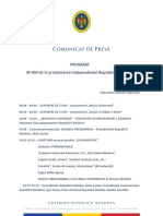 27.08.2021 Program Ziua Independenței