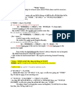 I / Grammar: A/ Objectives: - To Help Ss To Know More About Wish Clause and Do Exercises. B/ Procedures