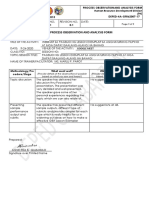 Simplified Process Observation and Analysis Form: Document No. Version No. Revision No. Date