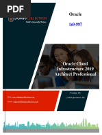 Oracle: Oracle Cloud Infrastructure 2019 Architect Professional