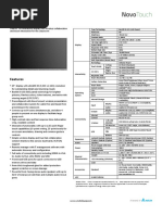 Vivitek NovoTouch EK653i Datasheet V8