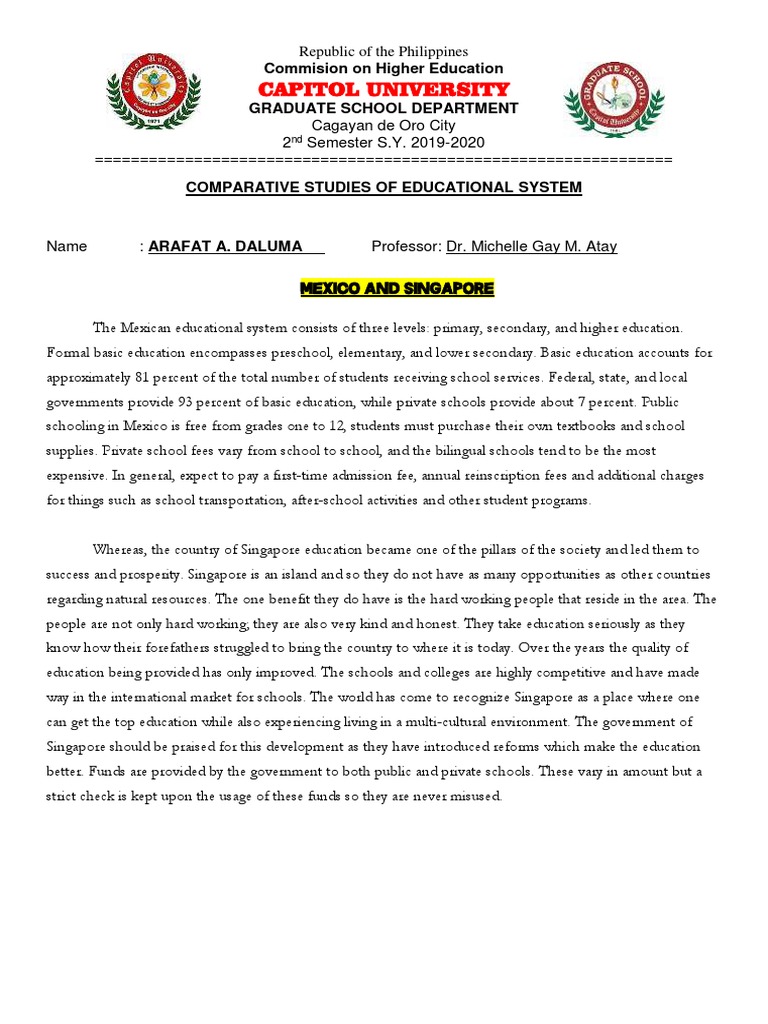 Comparative Education Systems Analysis | PDF | Schools | Saudi Arabia