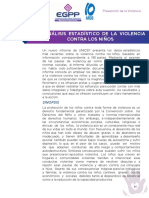 Un Analisis Estadistico de La Violencia Contra Los Niños