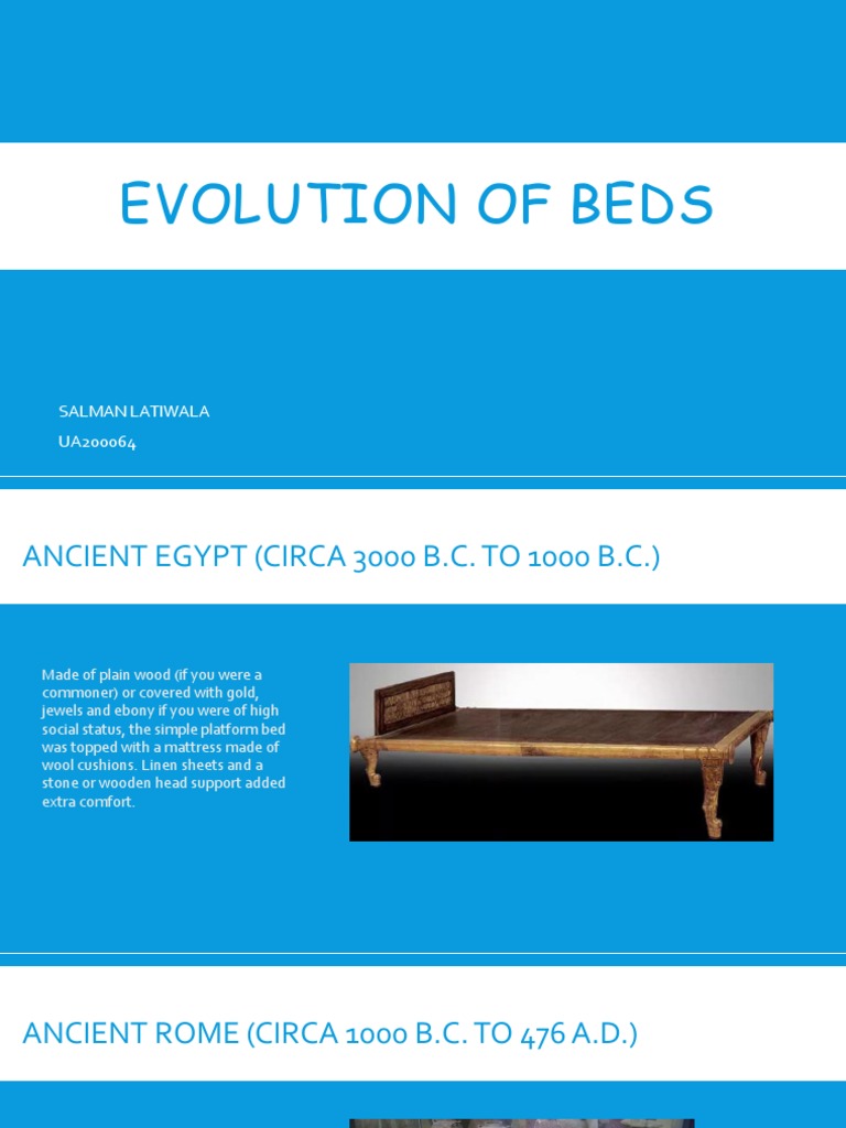 Evolution of Bed PDF