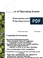 Introduction and Overview Operating System Structures