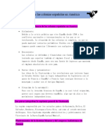 Independencia de Las Colonias Españolas en América