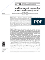 The Implications of Tipping For Economics and Management: Ijse 30,10