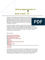 Mining Opportunities in Saudi Arabia