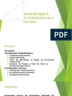 Transferência de Calor II: Considerações Fluidodinâmicas e Térmicas