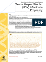 Genital Herpes Simplex (HSV) Infection in Pregnancy: South Australian Perinatal Practice Guideline