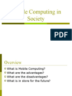 Mobile Computing in Society