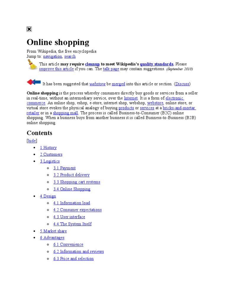 Online Shopping PDF Online Shopping Retail