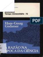 (Biblioteca Tempo Universitário, 72) Hans-Georg Gadamer - A Razão na Época da Ciência-Tempo Brasileiro_ Gn (1983)