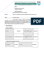 Informe Del Mes de Julio