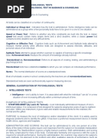 Download CLASSIFICATION OF PSYCHOLOGICAL TESTS 2 by Veronica Mclain de Vera SN52166024 doc pdf