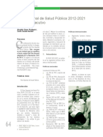 13.plan Decenal de Salud Publica 2012 2021 Resumen Ejecutivo