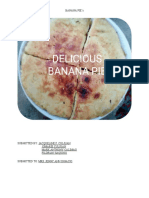 Delicious Banana Pie Recipe