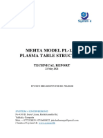 Mehta Model Pl-1325 Plasma Table Structure: Technical Report
