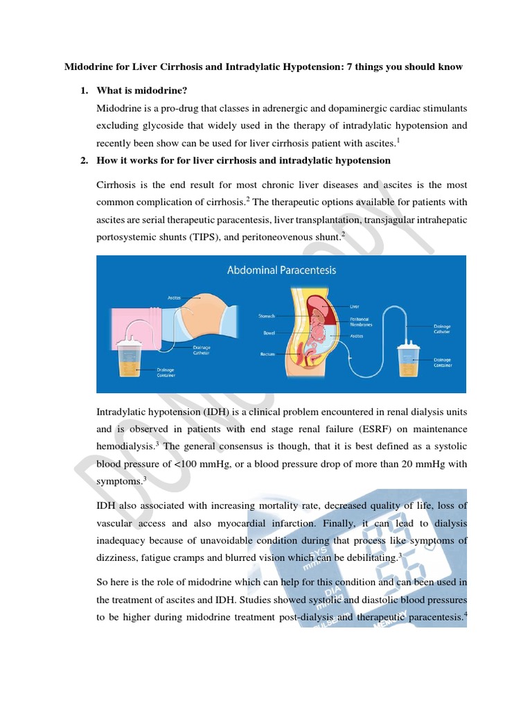 Midodrine pdf blood pressure cirrhosis