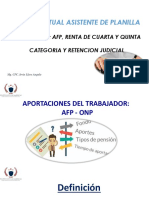 Retenciones AFP, RENTA 4-5 Categoria y Retencion Judicial