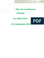 "About Mr. Slim Air Conditioners Training" For Pme Staff 21st September 2015