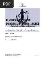 Assignment- Natural Justice_