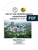 AKF 16th Senior Karate Championship in Tashkent